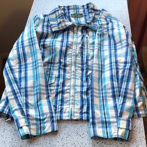 Lauren Active by Ralph Lauren Plaid Windbreaker Jacket large used